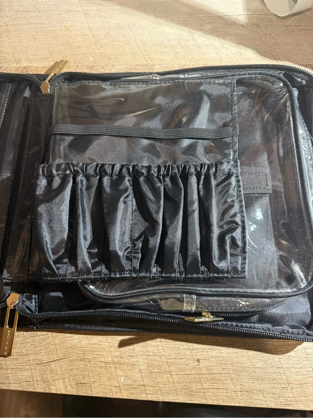 Tartan + Twine Black Makeup Cosmetic Organizer Case